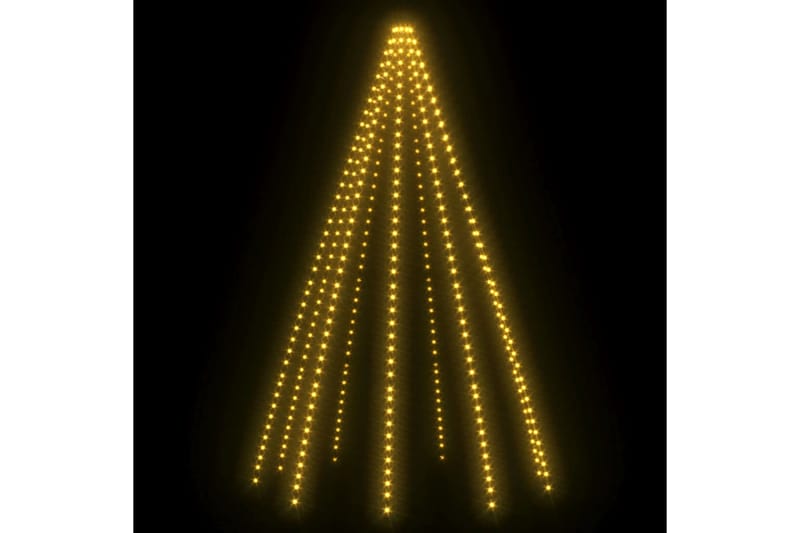Juletre lysnett med 400 lysdioder IP44 400 cm - Plastjuletre