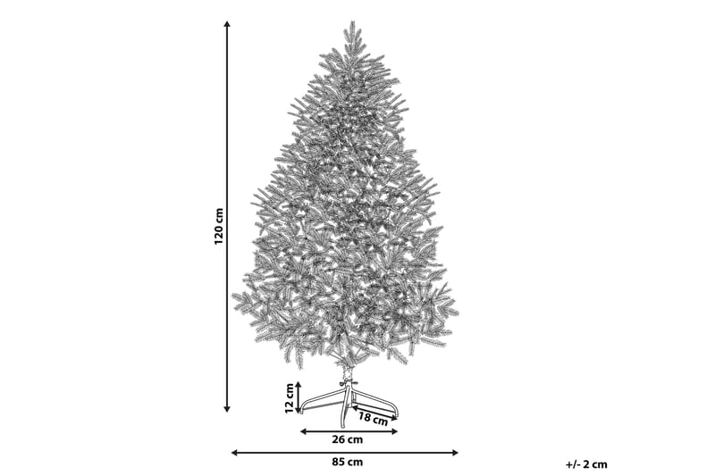 Juletre Thaker 120 cm - Hvit - Interiør - Dekorasjon & innredningsdetaljer - Julepynt & juledekorasjon - Plastjuletre
