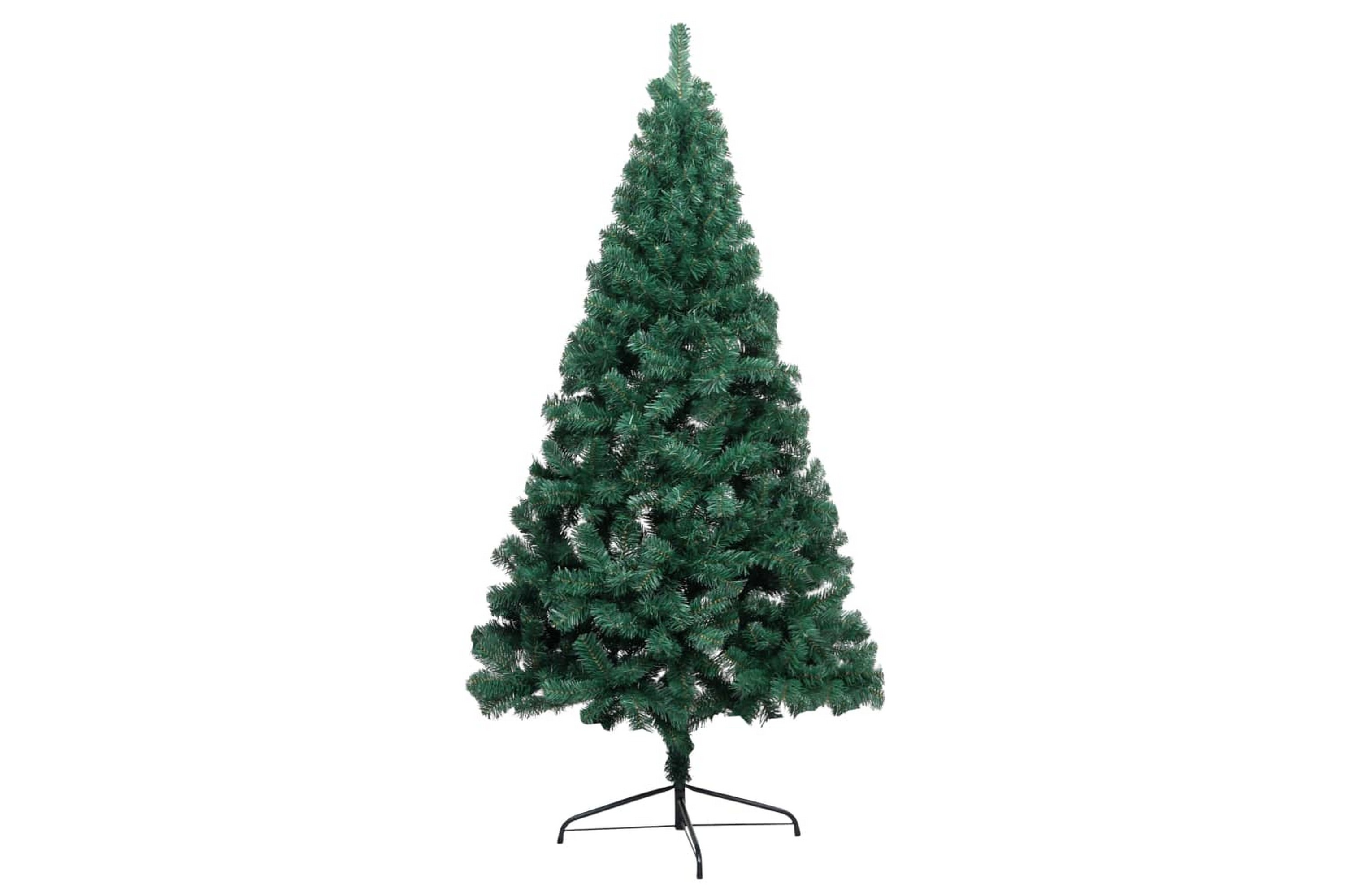 Be Basic Kunstig halvt juletre med LED og kulesett 120 cm grønn -
