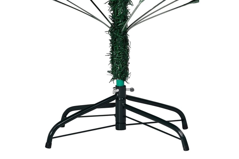 Kunstig juletre med LED og kulesett 180 cm PVC grønn - Plastjuletre