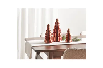 Prydnadsfigur Beliani Dhaulagiri Beige||Dark red - Interiør - Dekorasjon & innredningsdetaljer - Julepynt & juledekorasjon - Juletrepynt