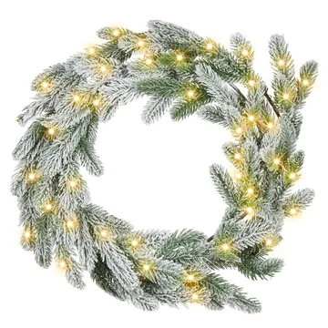 Snødekt julekrans Albini - Interiør - Dekorasjon & innredningsdetaljer - Julepynt & juledekorasjon