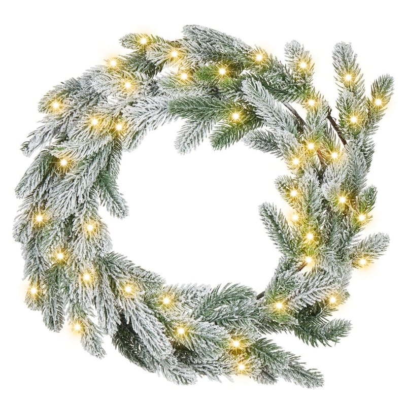 Snødekt julekrans Albini