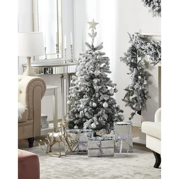 Tomichi Liten Snøete Plastgran 120 cm - Hvit/Svart/Grønn - Interiør - Dekorasjon & innredningsdetaljer - Julepynt & juledekorasjon - Plastjuletre