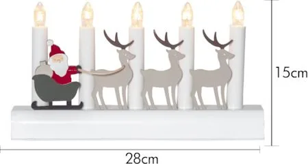 Julia lysestake 28 cm - flerfarget - Interiør - Dekorasjon & innredningsdetaljer - Julepynt & juledekorasjon