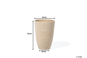 Krukke Camia 35,5 cm - Beige - Interiør - Dekorasjon & innredningsdetaljer - Krukker