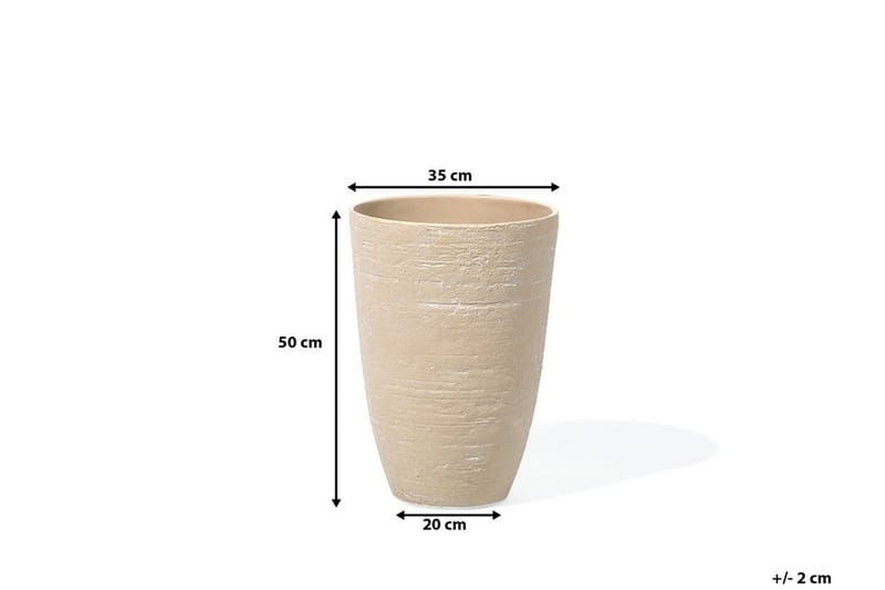 Krukke Camia 35,5 cm - Beige - Interiør - Dekorasjon & innredningsdetaljer - Krukker