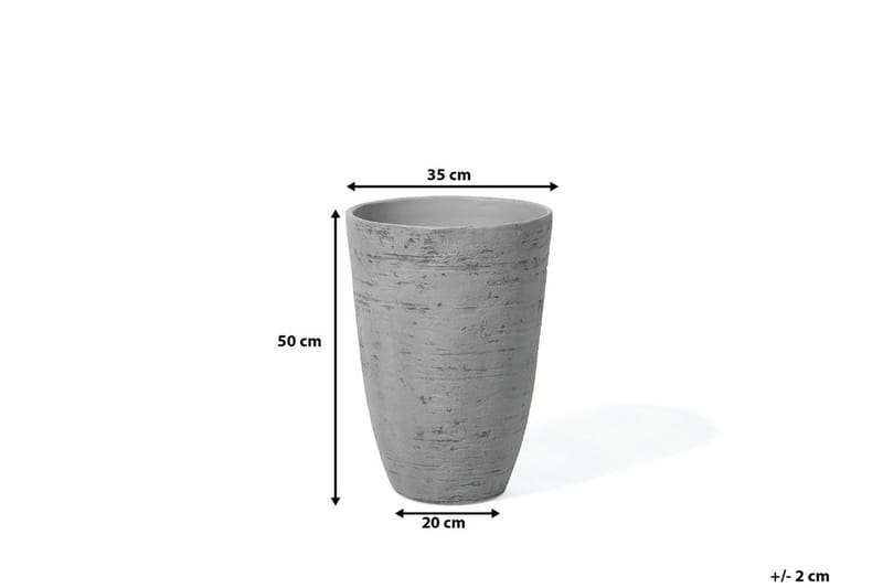 Krukke Camia 35,5 cm - Grå - Dekorasjon & innredningsdetaljer