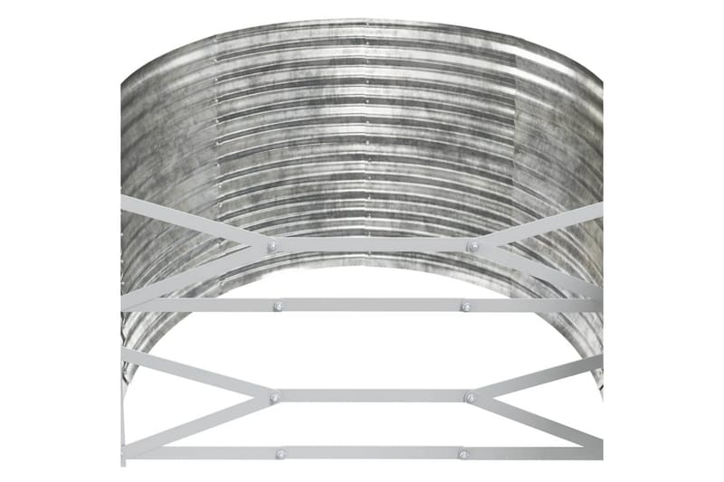 beBasic Plantekasse pulverlakkert stål 507x100x68 cm sølv - Silver - Utepotter - Blomsterkasser