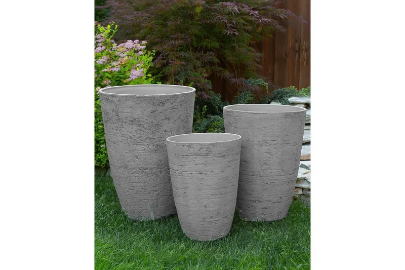 Blomkrukor Grey - Interiør - Dekorasjon & innredningsdetaljer - Krukker - Utepotter