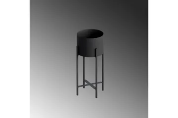 Dekorativ potte Mirven Svart 23 x 23 x 48 cm - 23 x 23 x 48 cm - Hagemøbler & utemiljø - Balkong & terrasse - Balkongdyrking