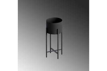 Dekorativ potte Mirven Svart 23 x 23 x 48 cm - 23 x 23 x 48 cm - Hagemøbler & utemiljø - Balkong & terrasse - Balkongdyrking