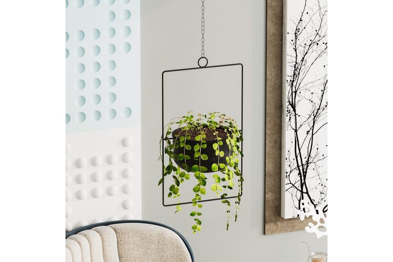 Dekorativ potte Jathen Svart - Svart - Interiør - Dekorasjon & innredningsdetaljer - Krukker - Veggkrukke