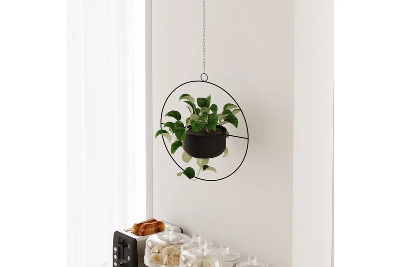 Dekorativ potte Velmor Svart - Svart - Interiør - Dekorasjon & innredningsdetaljer - Krukker - Veggkrukke