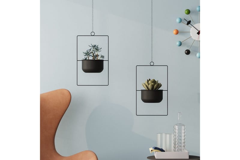 Dekorativ potte Jathen Svart - Svart - Interiør - Dekorasjon & innredningsdetaljer - Krukker - Veggkrukke