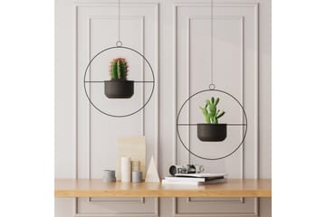 Dekorativ potte Velmor Svart - Svart - Interiør - Dekorasjon & innredningsdetaljer - Krukker - Veggkrukke