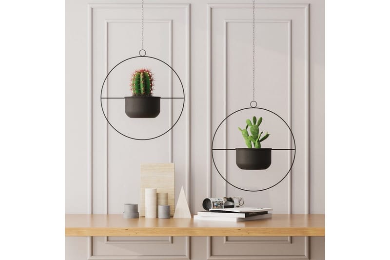 Dekorativ potte Velmor Svart - Svart - Interiør - Dekorasjon & innredningsdetaljer - Krukker - Veggkrukke