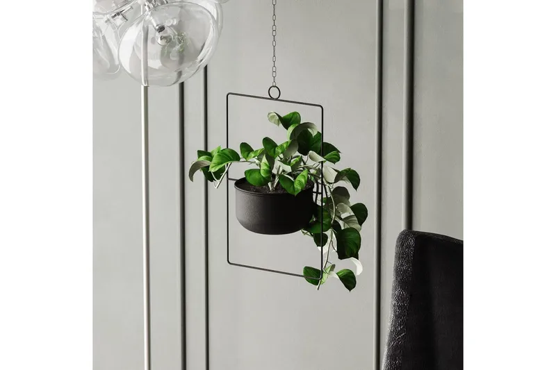 Dekorativ potte Jathen Svart - Svart - Interiør - Dekorasjon & innredningsdetaljer - Krukker - Veggkrukke