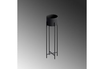 Dekorativ potte Mirven Svart 23 x 23 x 78 cm - 23 x 23 x 78 cm - Hagemøbler & utemiljø - Balkong & terrasse - Balkongdyrking