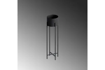 Dekorativ potte Mirven Svart 23 x 23 x 78 cm - 23 x 23 x 78 cm - Hagemøbler & utemiljø - Balkong & terrasse - Balkongdyrking