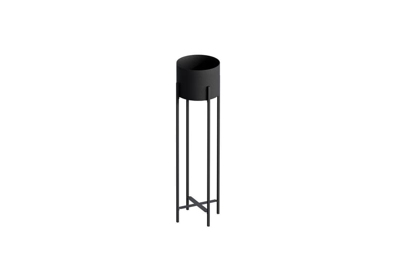 Dekorativ potte Mirven Svart 23 x 23 x 78 cm - 23 x 23 x 78 cm - Interiør - Dekorasjon & innredningsdetaljer - Krukker - Veggkrukke