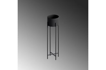 Dekorativ potte Mirven Svart 23 x 23 x 78 cm - 23 x 23 x 78 cm - Interiør - Dekorasjon & innredningsdetaljer - Krukker - Veggkrukke