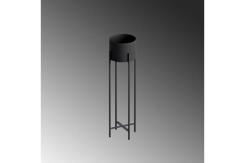Dekorativ potte Mirven Svart 23 x 23 x 78 cm - 23 x 23 x 78 cm - Interiør - Dekorasjon & innredningsdetaljer - Krukker - Veggkrukke