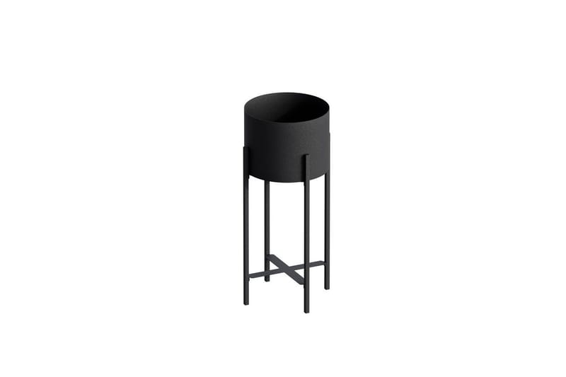 Dekorativ potte Mirven Svart 23 x 23 x 48 cm - 23 x 23 x 48 cm - Interiør - Dekorasjon & innredningsdetaljer - Krukker - Veggkrukke