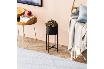 Dekorativ potte Mirven Svart 23 x 23 x 48 cm - 23 x 23 x 48 cm - Interiør - Dekorasjon & innredningsdetaljer - Krukker - Veggkrukke