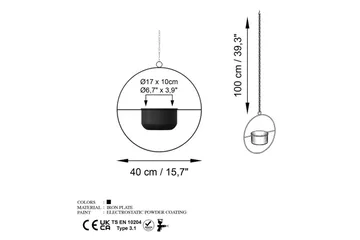 Dekorativ potte Velmor Svart - Svart - Interiør - Dekorasjon & innredningsdetaljer - Krukker - Veggkrukke
