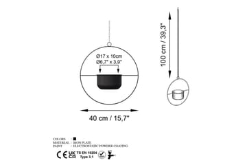 Dekorativ potte Velmor Svart - Svart - Interiør - Dekorasjon & innredningsdetaljer - Krukker - Veggkrukke