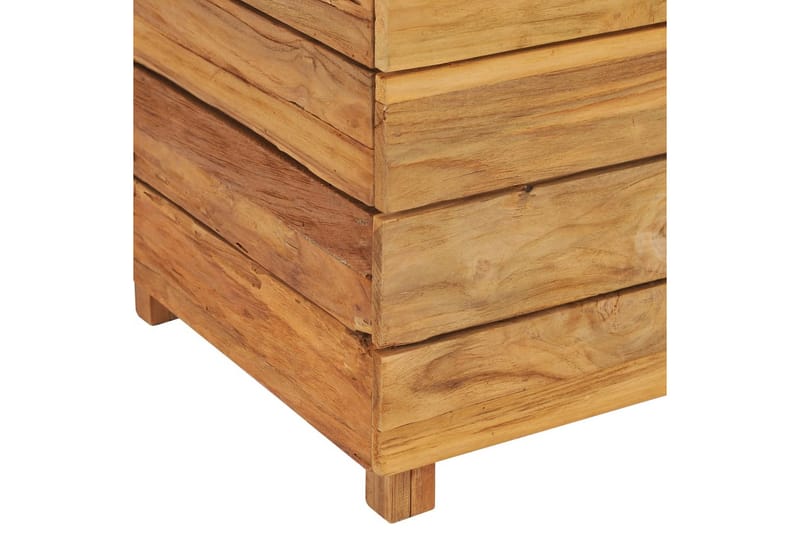 Høybed 50x40x72 cm resirkulert teak og stål - Blomsterkasser - Utepotter