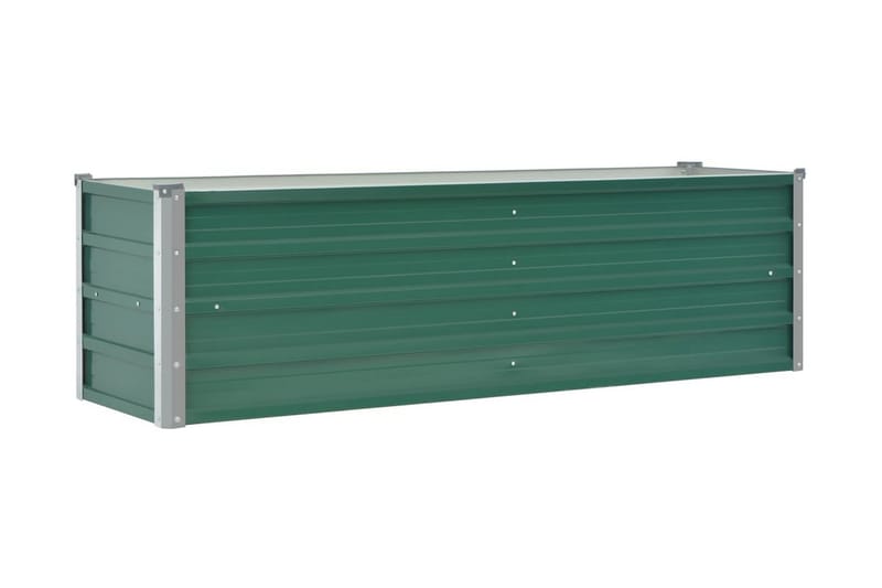 Høybed galvanisert stål 160x40x45 cm grønn - Lilla|Grønn - Utepotter - Blomsterkasser
