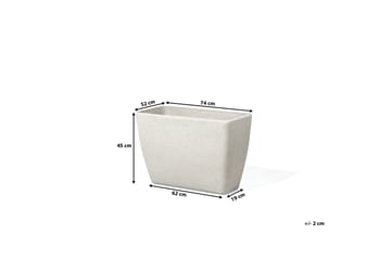 Baris Krukke 60 cm - Beige - Interiør - Dekorasjon & innredningsdetaljer - Krukker - Utepotter