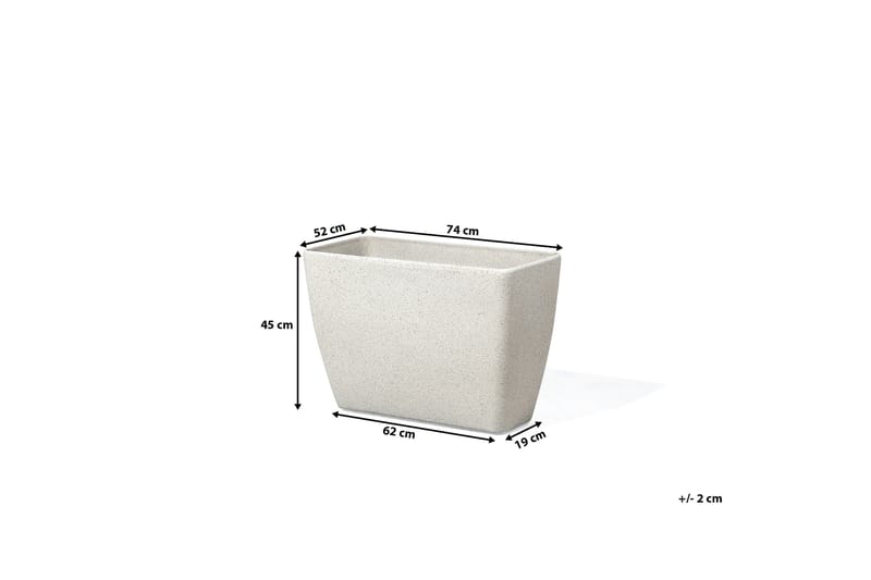 Baris Krukke 60 cm - Beige - Interiør - Dekorasjon & innredningsdetaljer - Krukker - Utepotter