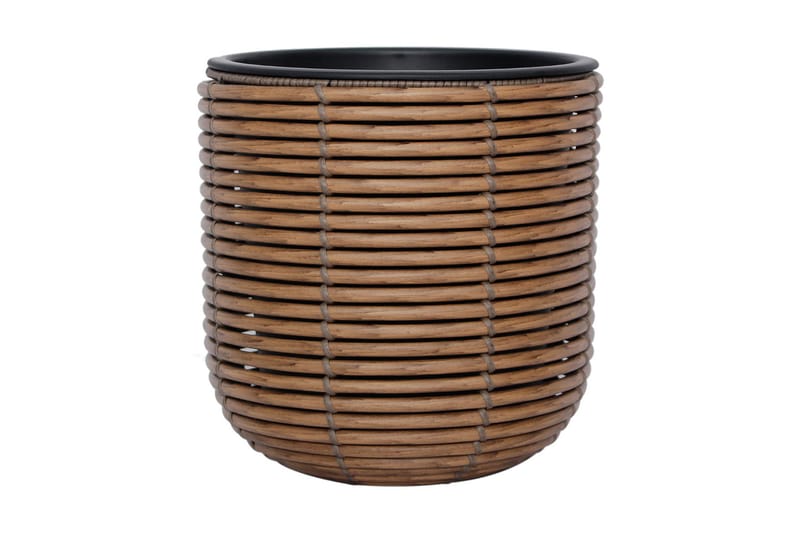 Blomsterkrukke Wicker D27xH28 cm Brun - Interiør - Dekorasjon & innredningsdetaljer - Krukker - Utepotter