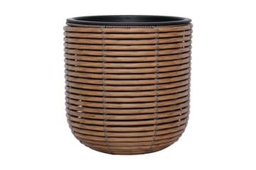 Blomsterkrukke Wicker D27xH28 cm Brun - Interiør - Dekorasjon & innredningsdetaljer - Krukker - Utepotter