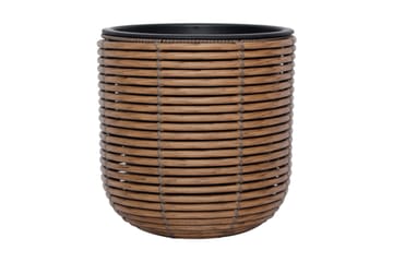Blomsterkrukke Wicker D27xH28 cm Brun - Interiør - Dekorasjon & innredningsdetaljer - Krukker - Utepotter