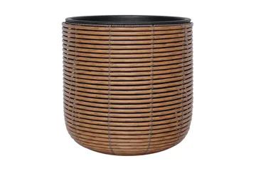 Blomsterkrukke Wicker D35xH36 cm Brun - Interiør - Dekorasjon & innredningsdetaljer - Krukker - Utepotter