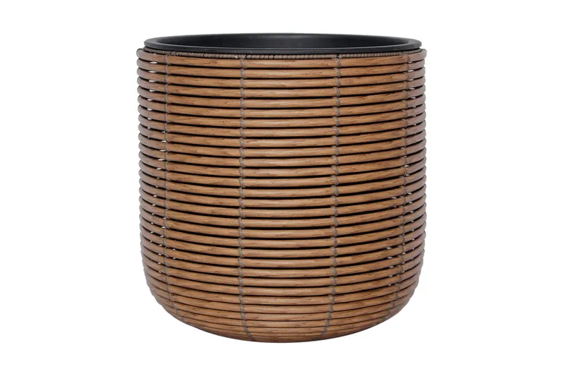 Blomsterkrukke Wicker D35xH36 cm Brun - Interiør - Dekorasjon & innredningsdetaljer - Krukker - Utepotter
