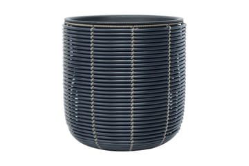 Blomsterkrukke Wicker D35xH36 cm Svart - Interiør - Dekorasjon & innredningsdetaljer - Krukker - Utepotter