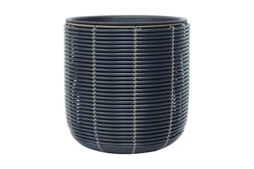 Blomsterkrukke Wicker D35xH36 cm Svart - Interiør - Dekorasjon & innredningsdetaljer - Krukker - Utepotter