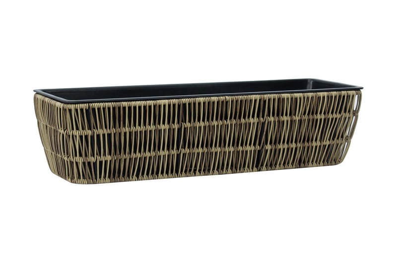 Dyrkingskasse Wicker 60x19xH15 cm Lysebrun - Interiør - Dekorasjon & innredningsdetaljer - Krukker - Utepotter