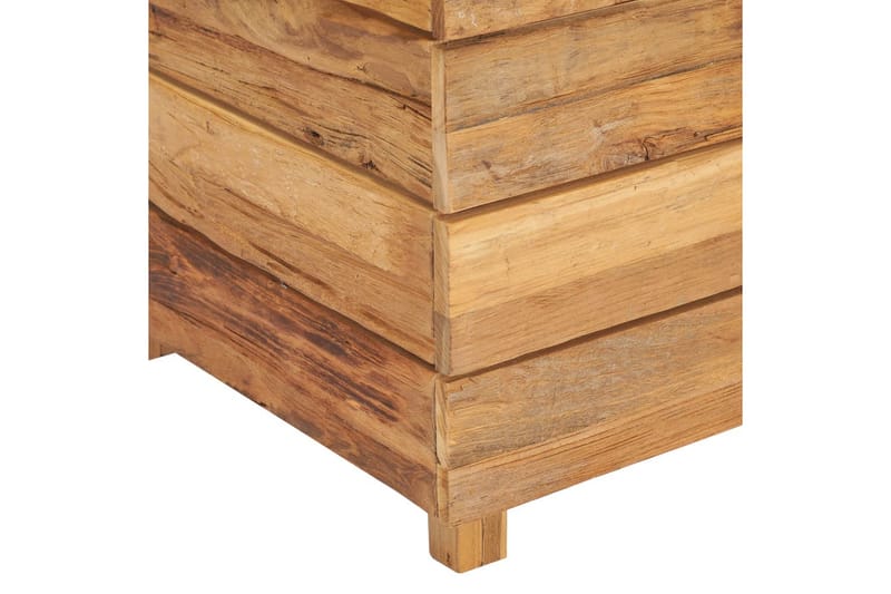 Høybed 100x40x72 cm resirkulert teak og stål - Blomsterkasser - Utepotter