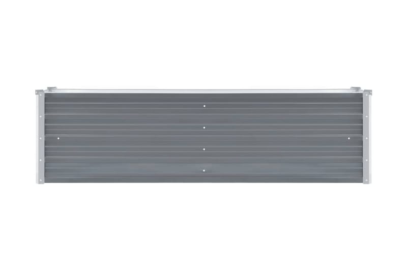 Høybed galvanisert stål 160x40x45 cm grå - Grå - Blomsterkasser - Utepotter