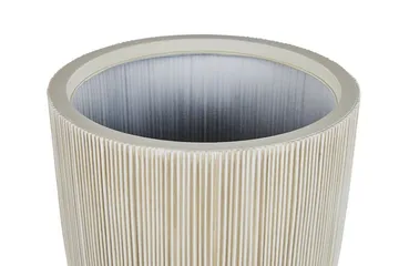 Krukke 44 x 44 x 48 cm beige CHIOS - Beige - Interiør - Dekorasjon & innredningsdetaljer - Krukker - Utepotter