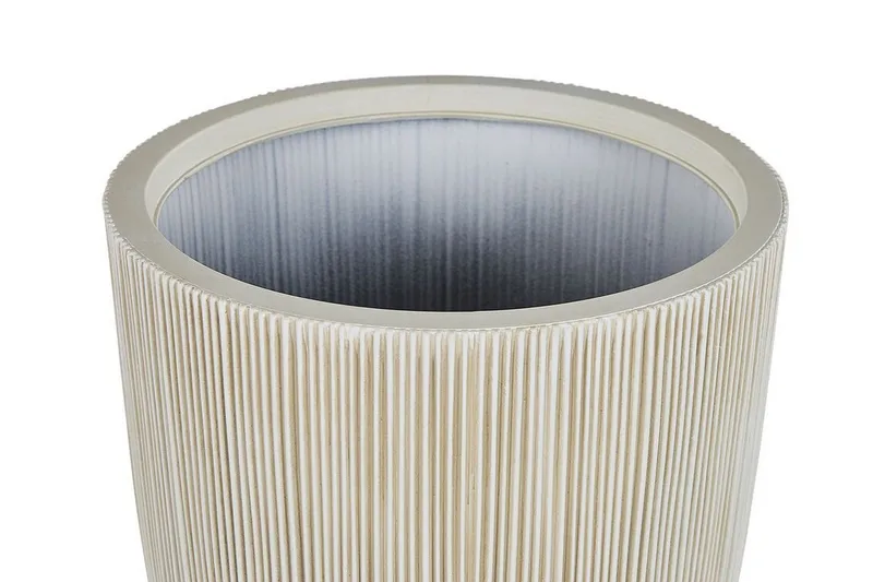 Krukke 44 x 44 x 48 cm beige CHIOS - Beige - Interiør - Dekorasjon & innredningsdetaljer - Krukker - Utepotter