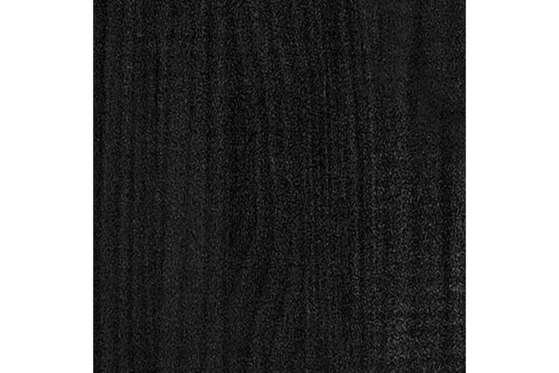 Plantekasse svart 31x31x70 cm heltre furu - Svart - Utepotter - Blomsterkasser