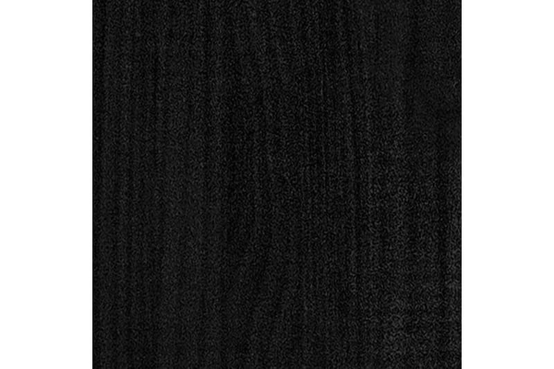 Plantekasse svart 50x50x70 cm heltre furu - Svart - Blomsterkasser - Utepotter