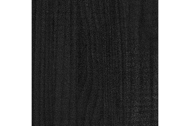 Plantekasse svart 70x31x70 cm heltre furu - Svart - Utepotter - Blomsterkasser